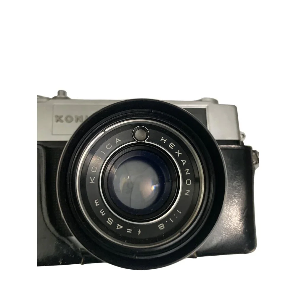 Vintage Konica Auto S2 35mm Film Camera With Hexanon 45mm f/1.8 Lens & untested